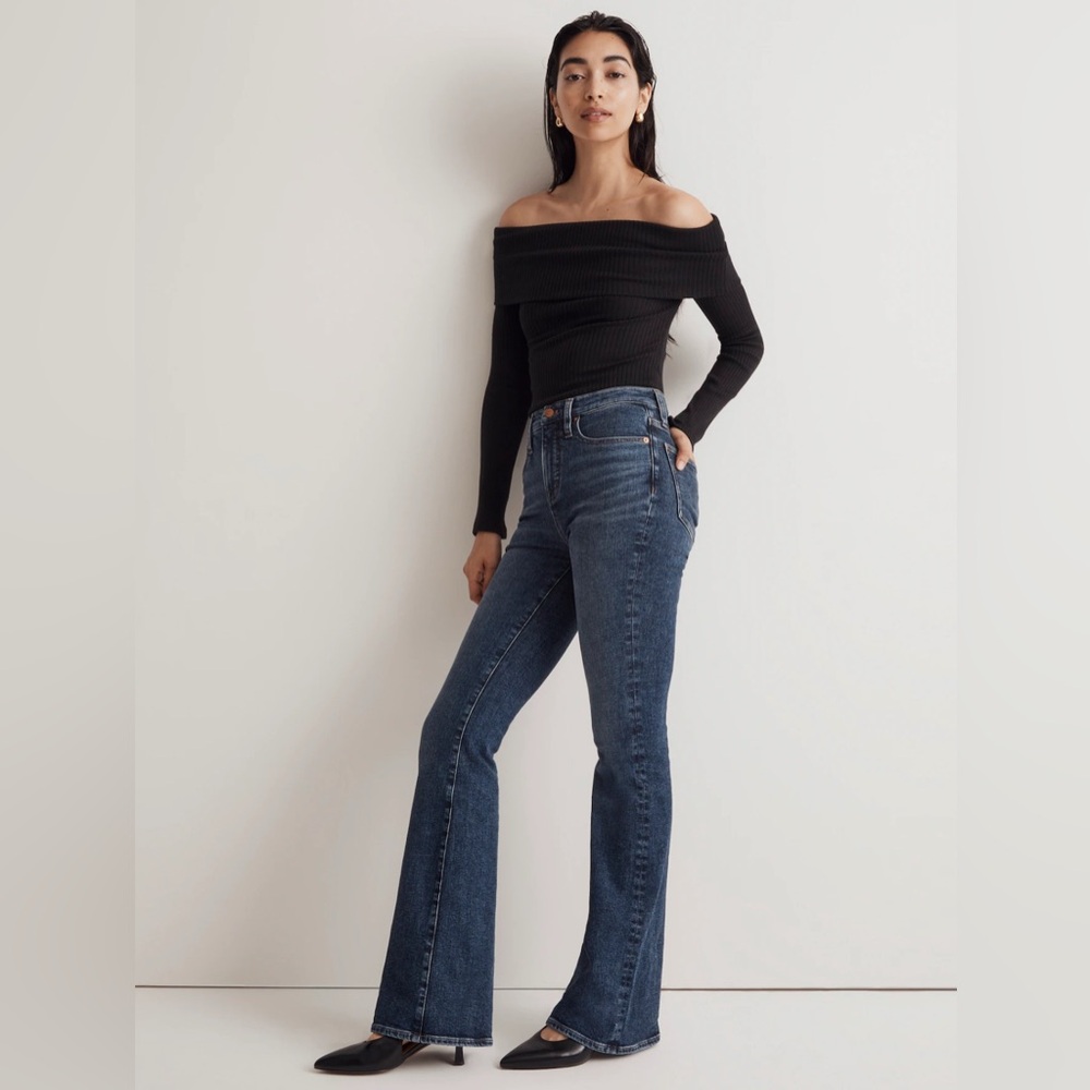 Madewell Dark Blue Flare Jeans